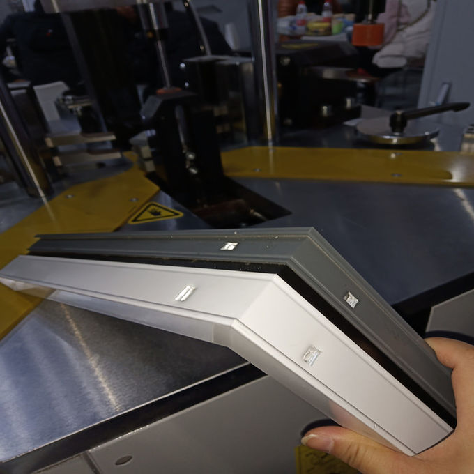 ALUMINUM INSULATED MACHINED ALUMINIUM WINDOWS MAKING CORNER CRIMPING MACHINES ALUMINUM CORNER COMBINING 0