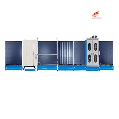  Three Stages Vertical Washing Glass Insulating Glass Sealing Machines Automatic Window Double Insulating Glass Machine