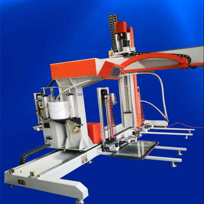  ALUMINUM DOOR MAKING MACHINE TOOLS ALUMINIUM WINDOWS DOORS GLASS SEALING ROBOT