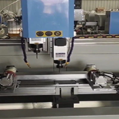 CNC 3000mm Two Spindle Fully Automatic Aluminium Window Drilling Milling Machine