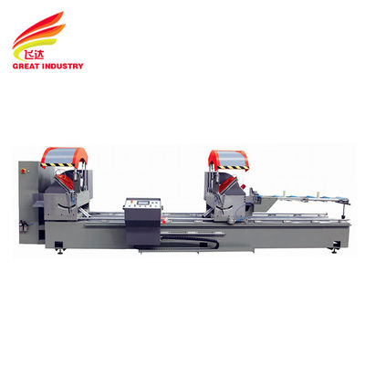 CNC DOUBLE HEAD PRECISION PVC PROFILE CUTTER SAW WINDOWS DOORS PROCESSING MACHINERY 500*4200 MAKING EQUIPMENT ALUMINUM P