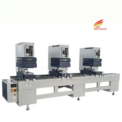 Processing center PVC window three head upvc welding machines for windows and doors processing plastic